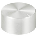 TruComponents 320046 Control knob + marking Silver (Ø x H) 25mmx13mmAlu/Plastic