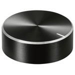 TruComponents 320049 Control knob + marking Black (Ø x H) 29mmx10mmAlu/Plastic