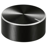 TruComponents 320051 Control knob + marking Black (Ø x H) 30mmx13mmAlu/Plastic