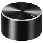 TruComponents 320053 Control knob + marking Black (Ø x H) 30mmx17mmAlu/Plastic