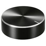 TruComponents 320055 Control knob + marking Black (Ø x H) 40mmx13mmAlu/Plastic