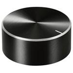 TruComponents 320057 Control knob + marking Black (Ø x H) 40mmx17mmAlu/Plastic