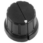 TruComponents 320060 Control knob + marking Black (Ø) 20mm