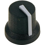 Cliff CL170844BR K87MBR Series Knob Black 6mm D Grey Pointer
