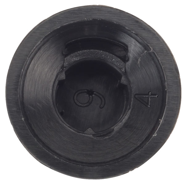 Cliff CL17097 K85 Push Fit Knob 6mm Spline Shaft Black Rapid Online