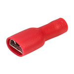 TruConnect Insulated Crimp Connectors Red 6.3 x 0.8mm Pack of 100