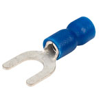 TruConnect 5.0mm Blue 24A Fork Connector Pack of 100