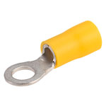 TruConnect Yellow 5mm Ring Terminal Pk of 100