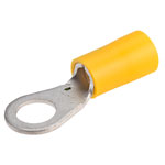 TruConnect Yellow 6mm Ring Terminal Pack of 100