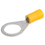 TruConnect Yellow 12mm Ring Terminal Pack of 100