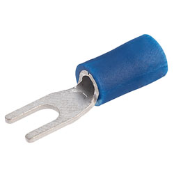 TruConnect Blue 3mm Fork Terminal Pack of 100