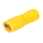 TruConnect 6.3x0.8mm 20A Yellow Insulated Receptacle Pack of 100