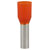 TruConnect Bootlace Ferrules 4.0mm Orange Pack of 100