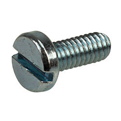 Affix Slotted Pan Head Machine Screws BZP M2.5 6mm - Pack Of 100