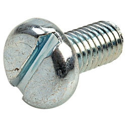 Affix Slotted Pan Head Machine Screws BZP M5 10mm - Pack Of 100