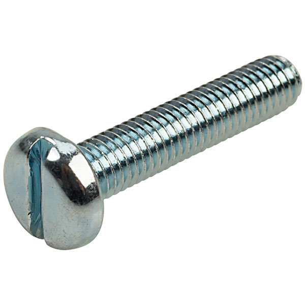 Affix Slotted Pan Head Machine Screws Bzp M5 25mm Pack Of 100 Rapid Online