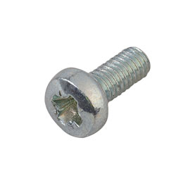 Affix Pozi Pan Head Machine Screws BZP M2.5 6mm - Pack Of 100