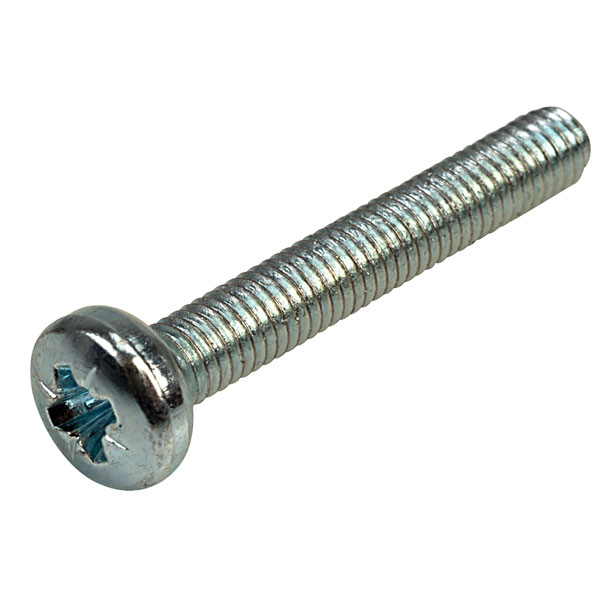 Affix Pozi Pan Head Machine Screws BZP M3 20mm - Pack Of 100 | Rapid Online