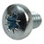 Affix Pozi Pan Head Machine Screws BZP M5 6mm - Pack Of 100