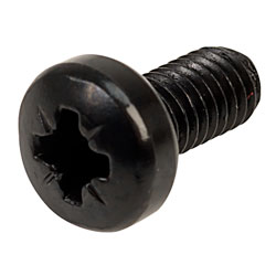 Affix Black Pozi Pan Head Machine Screws M3 6mm - Pack Of 100