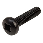 Affix Black Pozi Pan Head Machine Screws M3 12mm - Pack Of 100