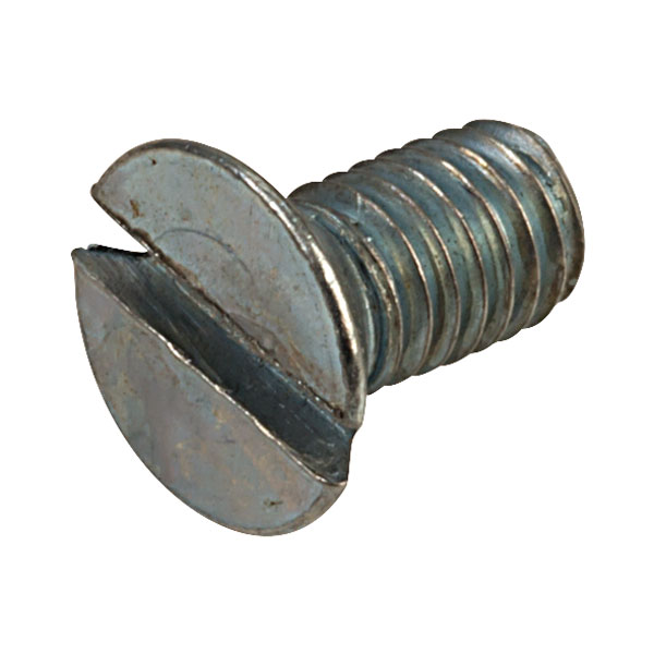 Affix Slotted Countersunk Machine Screws BZP M3 6mm Pack Of 100