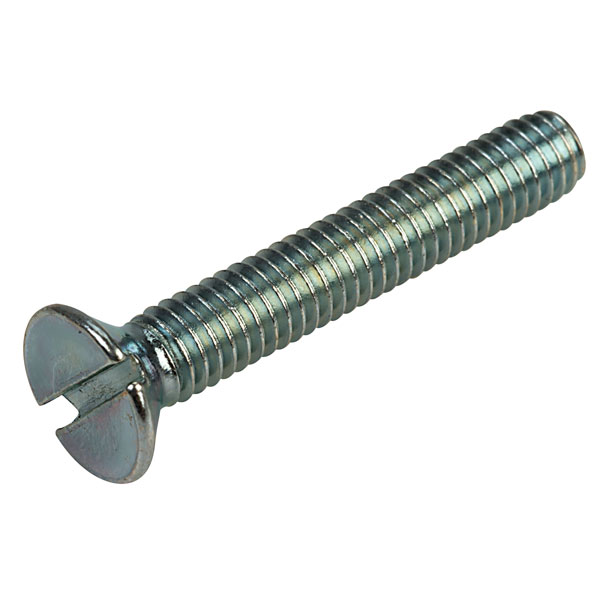 Affix Slotted Countersunk Machine Screws BZP M4 25mm Pack Of 100