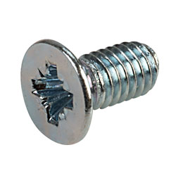 Affix Pozi Countersunk Machine Screws BZP M3 6mm - Pack Of 100