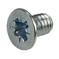 Affix Pozi Countersunk Machine Screws BZP M4 6mm - Pack Of 100