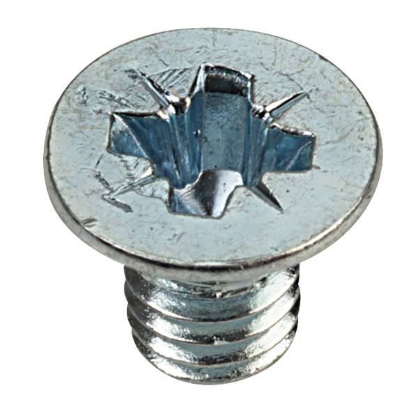 Affix Pozi Countersunk Machine Screws BZP M4 6mm Pack Of 100 Rapid