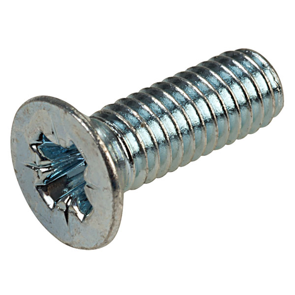 Affix Pozi Countersunk Machine Screws Bzp M4 12mm Pack Of 100 Rapid Online