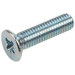 Affix Pozi Countersunk Machine Screws BZP M5 20mm - Pack Of 100