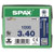 SPAX 0191010300405 Universal Screw 3 x 40mm T-Star Plus Steel WIROX 1000pc