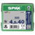 SPAX 0191010450405 Universal Screw 4.5 x 40mm T-Star Plus Steel WIROX 500pc