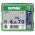 SPAX 0191010450705 Universal Screw 4.5 x 70mm T-Star Plus Steel WIROX 500pc