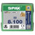 SPAX 0191010801005 Universal Screw 8 x 100mm T-Star Plus Steel WIROX 50pc
