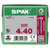 SPAX 0201010400405 Universal Pan Screw 4 x 40mm T-Star Plus Steel WIROX 500pc