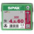 SPAX 0201010450605 Universal Pan Screw 4.5 x 60mm T-Star Plus Steel WIROX 500pc