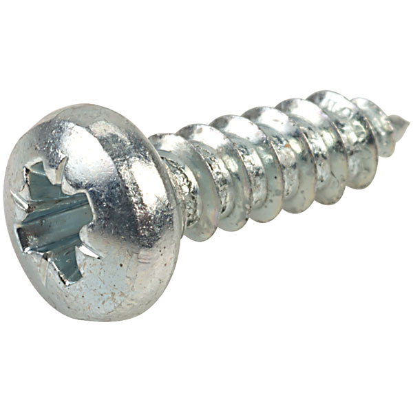 Affix Pozi Pan Head Self-Tapping Screws No.4 9.5mm - Pack Of 100