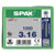 SPAX 1191010300165 Universal Screw 3 x 16mm T-Star Plus Steel WIROX 1000pc