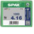 SPAX 1191010400165 Universal Screw 4 x 16mm T-Star Plus Steel WIROX 1000pc
