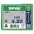 SPAX 1191010400205 Universal Screw 4 x 20mm T-Star Plus Steel WIROX 1000pc