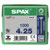 SPAX 1191010400255 Universal Screw 4 x 25mm T-Star Plus Steel WIROX 1000pc
