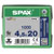 SPAX 1191010450205 Universal Screw 4.5 x 20mm T-Star Plus Steel WIROX 1000pc