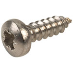 Affix Pozi Pan Head Stainless Steel Screws No.4 9.5mm - Pack Of 100