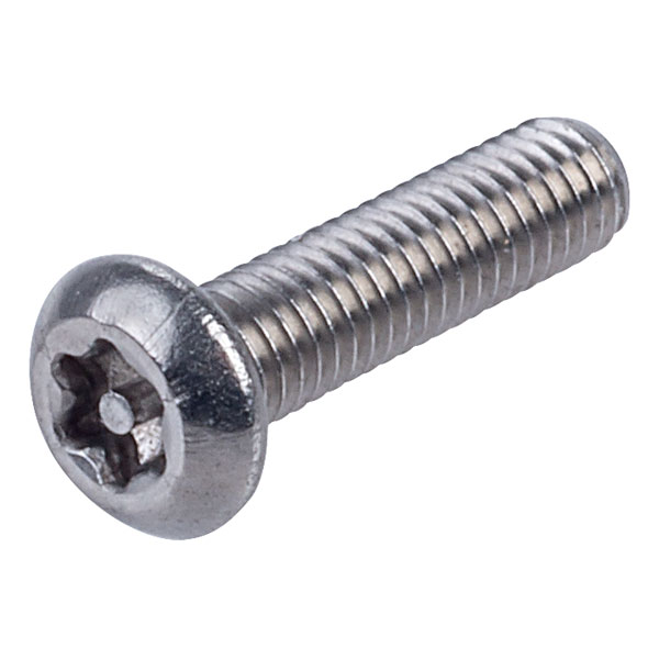  Security Screw Button Head Pin Recess T Drive T10 A2 S/S M3 12mm PK100