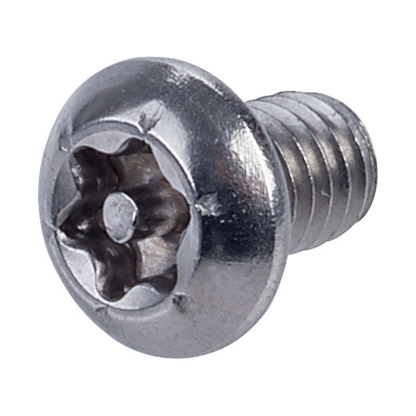  Security Screw Button Head Pin Recess T Drive T20 A2 S/S M4 6mm PK100