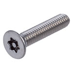 Affix Security Screw Csnk Head Pin Recess T Drive T20 A2 S/S M4 20mm PK100