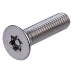 Affix Security Screw Csnk Head Pin Recess T Drive T25 A2 S/S M5 20mm PK100