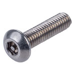 Affix Security Screw Button Head Pin Hexagon Drive H20 A2 S/S M3x12mm PK100